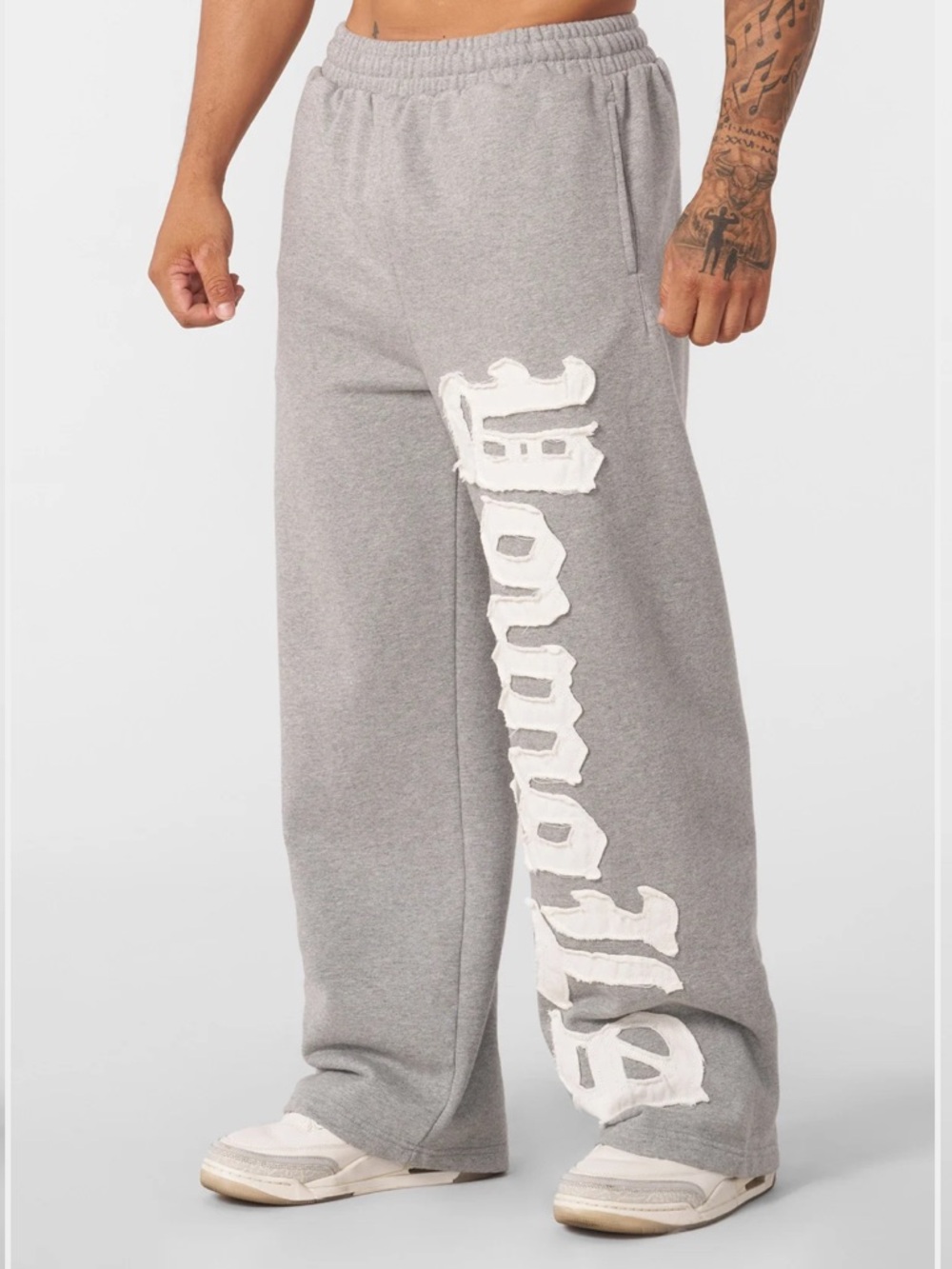 YoungLA Sweatpants with White Patch Logo